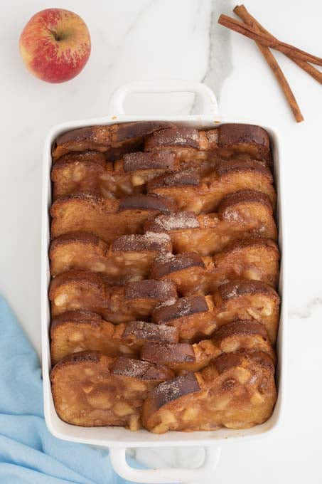 Apple Cinnamon Overnight French Toast Casserole - Exclusive