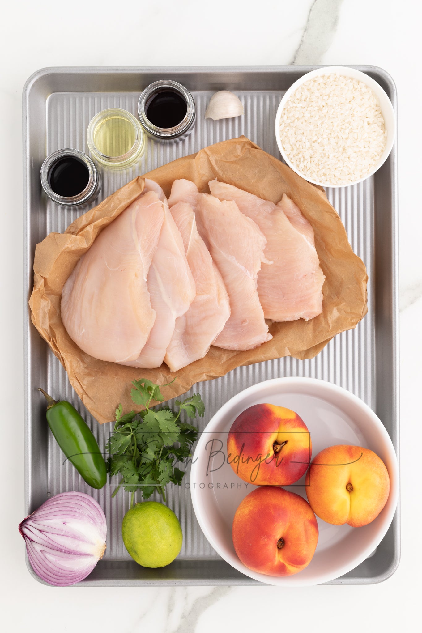 Sheet Pan Chicken with Nectarine Salsa - Exclusive